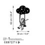 Wallity The Little Prince 6 Escultura de Pared en Metal Negro